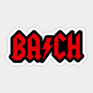 Johann Sebastian Bach - HARD ROCK Music Sticker